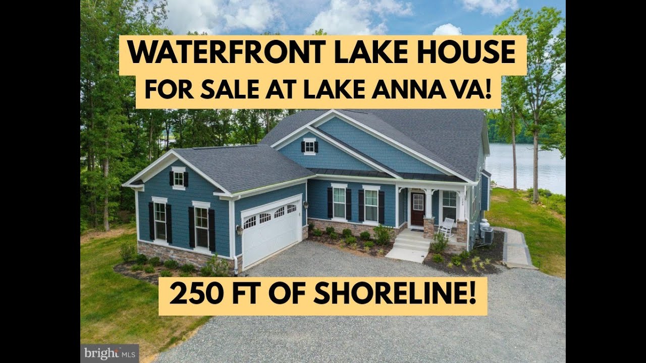 Waterfront Lake House for sale at Lake Anna, VA YouTube