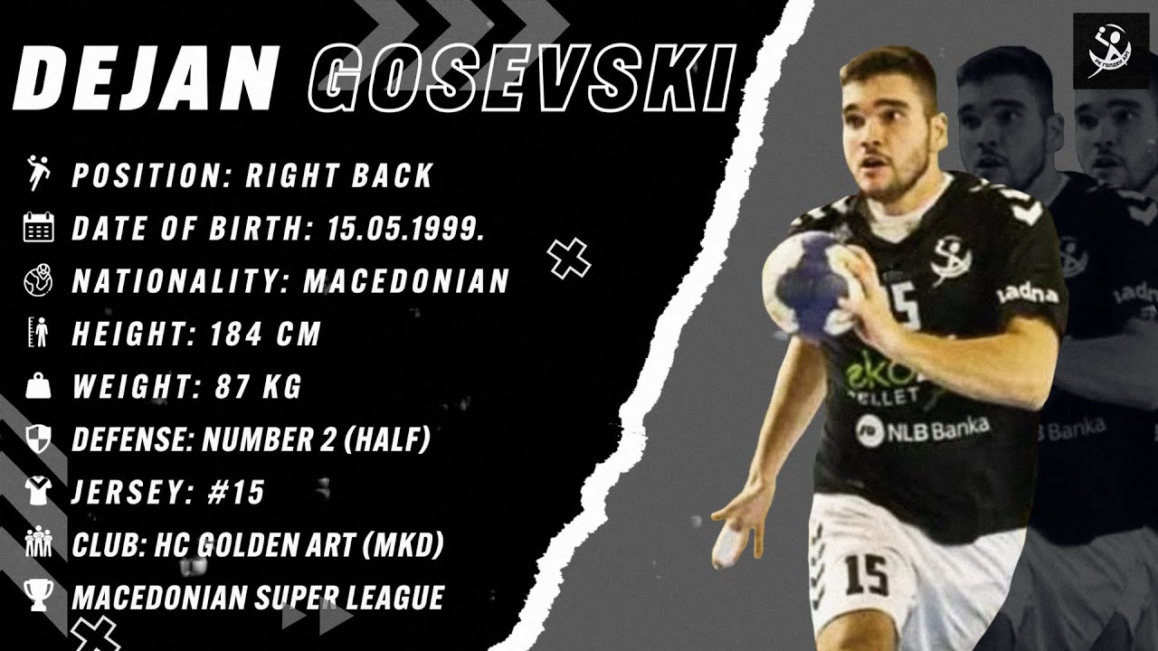 Dejan Gosevski  Right Back  HC Golden Art  Highlights  Handball  CV  202324