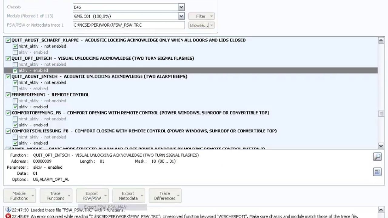 ncs expert profil erstellen ncs expert profil erstellen