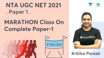 MARATHON Class On Complete Paper-1 | Teaching Aptitude | NTA UGC NET 2021 | Kritika Pareek