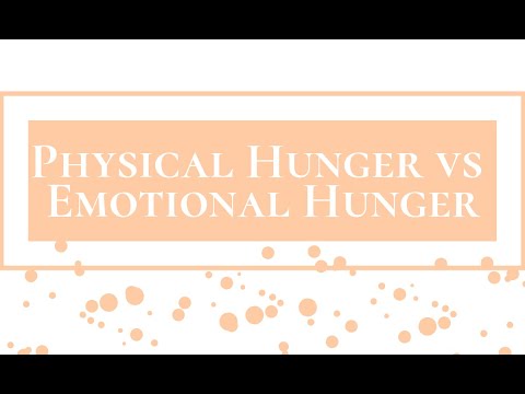 Lesson 5: Physical vs Emotional Hunger (Video 6 of 18)
