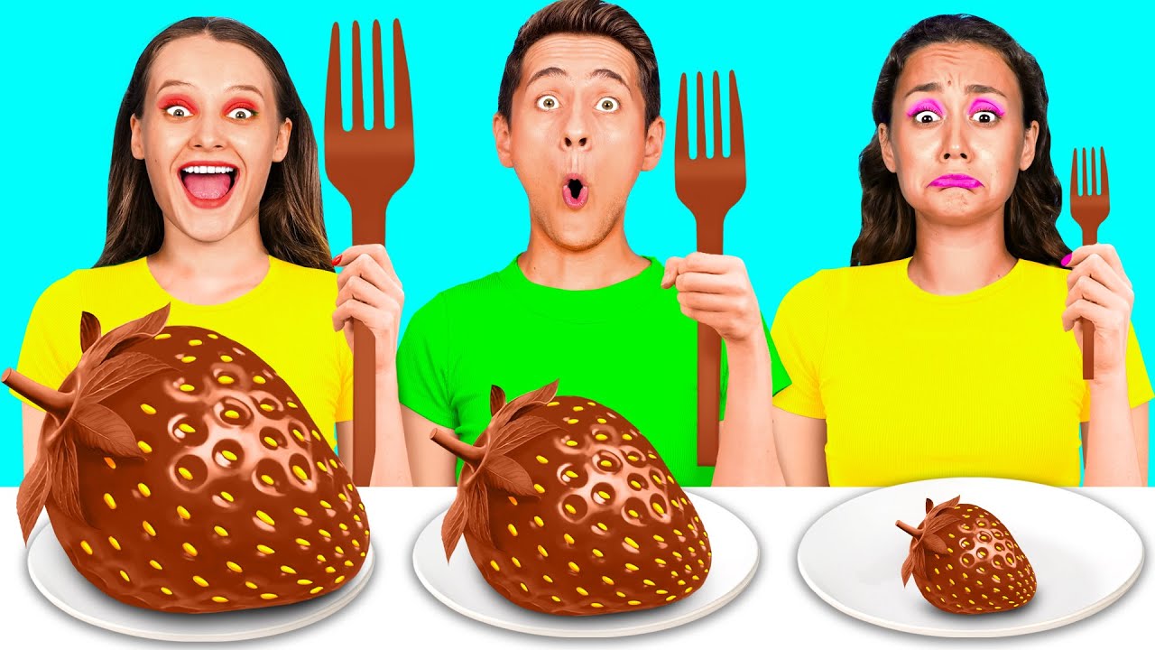 Большая, Средняя или Маленькая Тарелка Челлендж | Смешные Кухонные Войны от KaZaZa Challenge