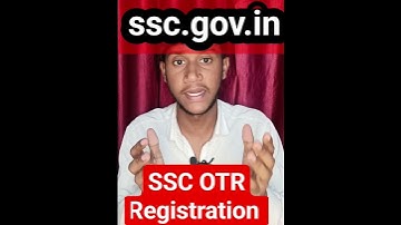 SSC OTR Registration 2024 #shorts #ssc #SscOTR #registration #OTRtutorial