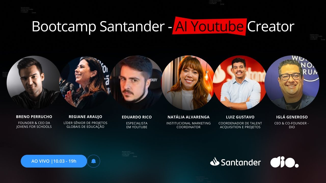 Lançamento Santander Bootcamp AI Youtube Creator