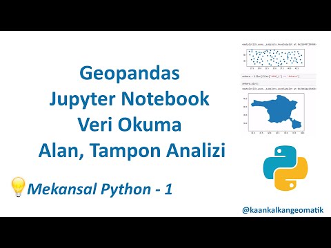 Mekansal Python 1 - Geopandas, Jupyter Notebook, Veri Okuma, Alan, Tampon Analizi