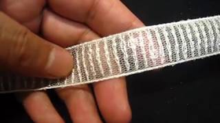 No.790スパンコールレース 手芸用(白色：ホワイト)幅2cm×長さ2ｍ巻き