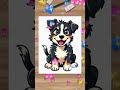 easy draw a cute Beagle  Dog cartoon sketch || vector dog drawing || portrait art || ai art