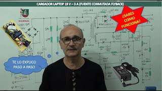 Interesante fuente conmutada (SMPS) para laptop EXPLICADA con detalle (Clase 107.1)