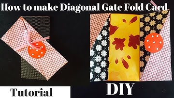 How to make diagonal gate fold card | diagonal gate fold card tutorial | mothers day card