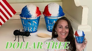 FAUX SNOW CONE! | DOLLAR TREE DIY |SUMMER & PATRIOTIC DECOR ❤