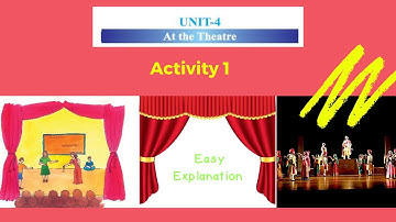 Class 8 English Unit4 At The Theatre Activity 1 - Easy Explanation