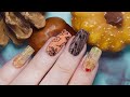 🍁Fall Leaves Stamping Nail Art Design - femketjeNL