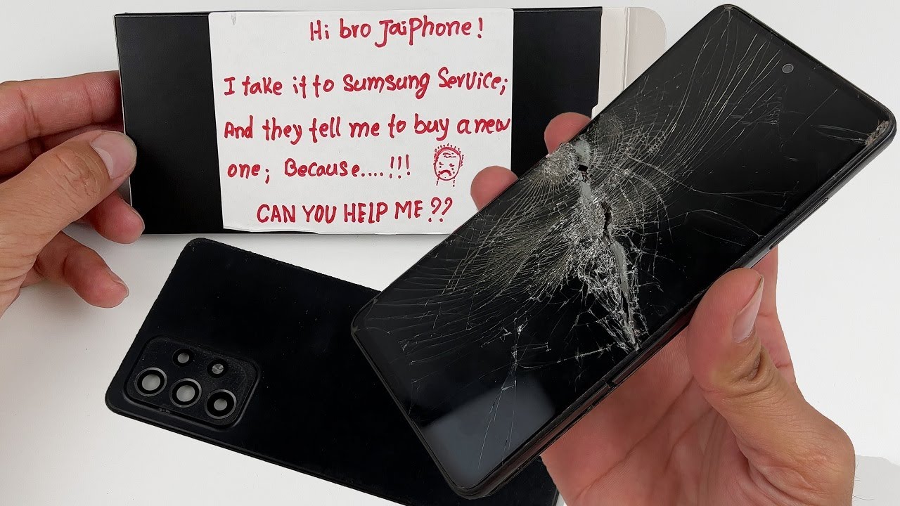 She needs my help, Because...!? How i Restore Samsung Galaxy A52 Cracked