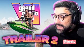 Thumbnail for CROSS REAGINDO AO TRAILER 2 DE GTA 6