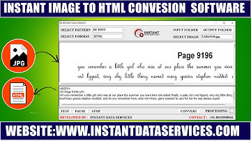 Convert Data Entry Image to Html  Online Offline  Html Conversion Software