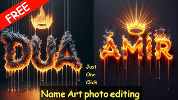 TikTok Viral Trending 3D name art Ai photo editing | bing image creator tutorial | Just One Click
