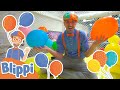 Blippi Learns Colors At Kids Time Indoor Playground in Las Vegas! | Educational Videos For Kids