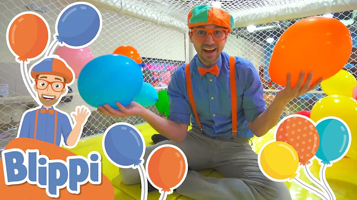 Blippi Learns Colors At Kids Time Indoor Playground in Las Vegas! | Educational Videos For Kids