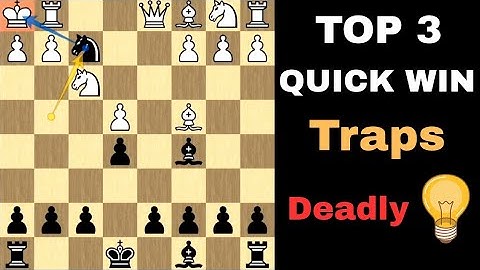3 Deadly Chess Traps Every Beginner Must Know! (Fishing Pole, Poison Pawn & Lasker Trap).