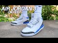 aj3 racer blue on feet