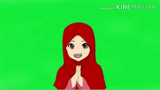 Green screen animasi muslimah berbicara free download ll serba serbi youtube