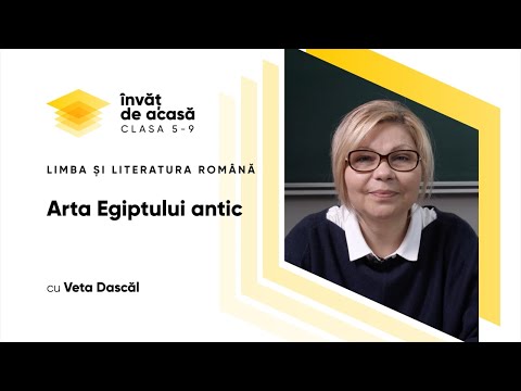 Educația plastică; cl. V, "Arta Egiptului antic"