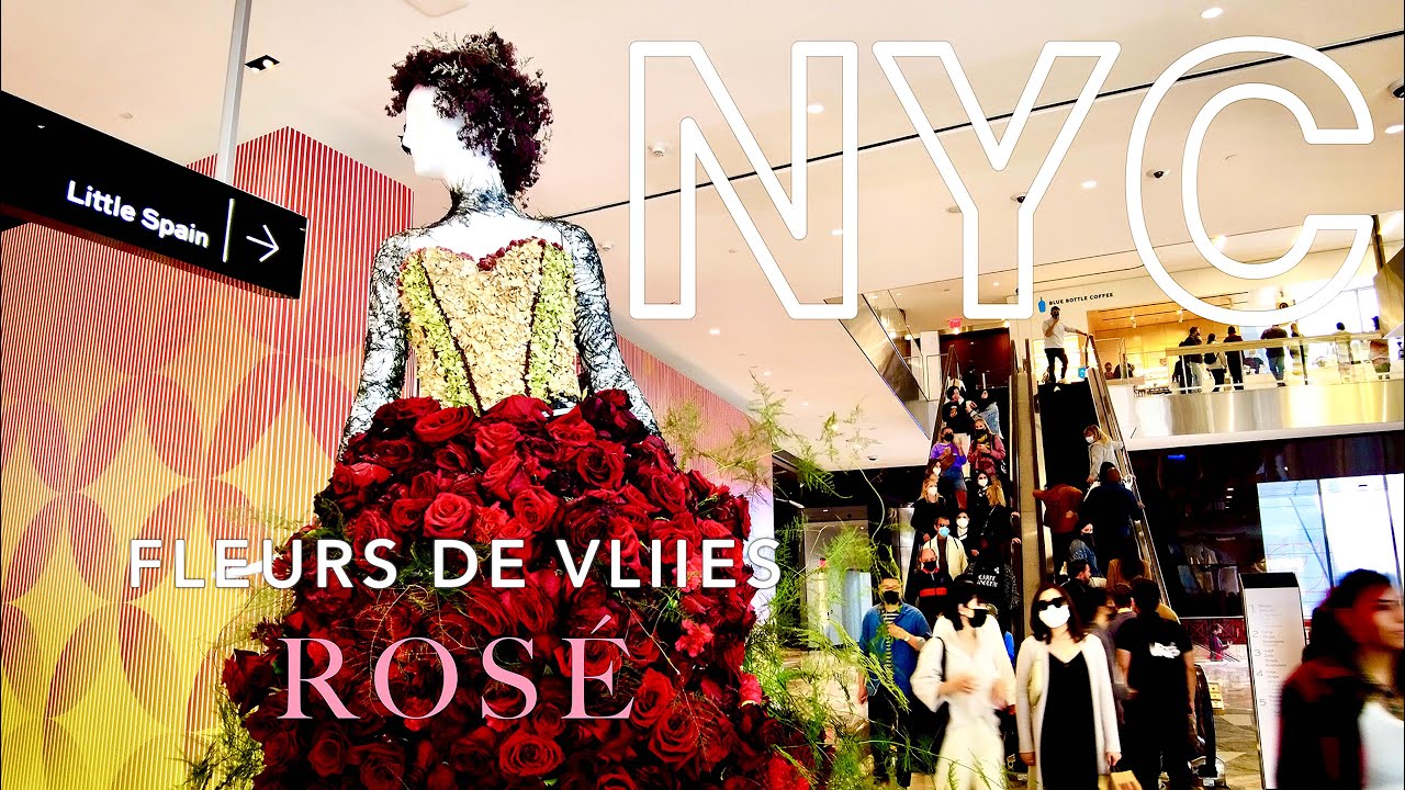 New York【Flower Show Fleurs de Villes ROSÉ at Hudson Yards】2021 NYC