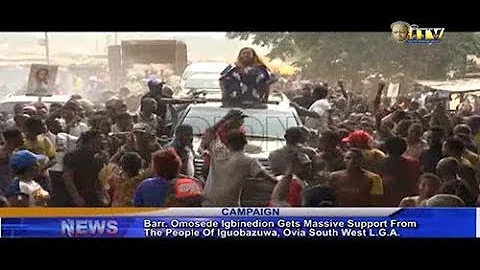 Omosede Igbinedion gets massive support from Iguobazuwa indigenes