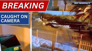 Hurricane Isaias: Storm surge swallows walkway
