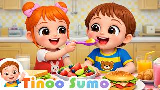 Yummy Food Song | Healthy Eating Habits for Kids | Tinoo Sumo Nursery Rhymes &amp; Kid Songs