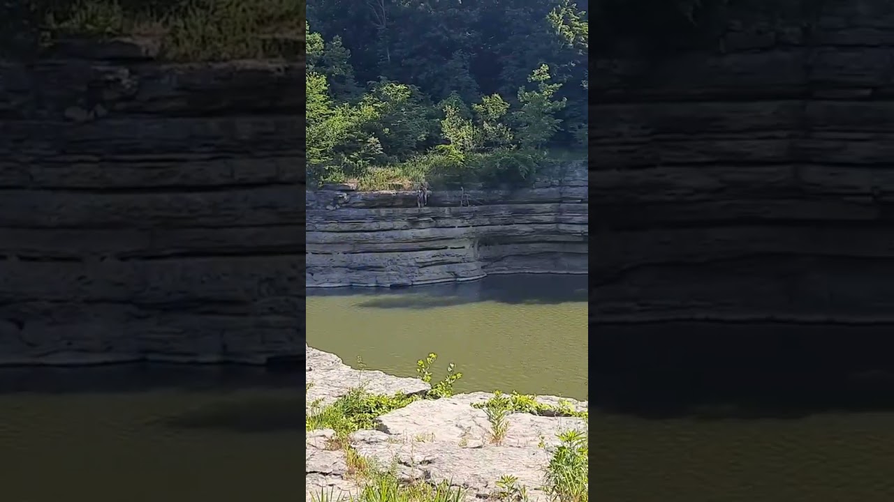 Indiana hidden gem, waterfall at Cataract Falls SRA 🤯🥰- 