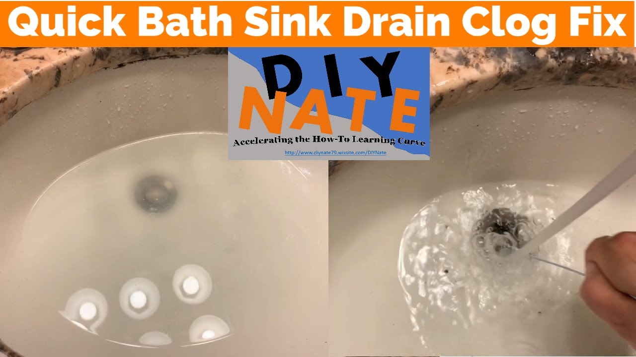 Fast, Free & Easy Clogged Bathroom Sink Fix! No Chemicals, Tools or