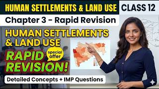 Chapter 3 Human Settlements and Land Use class 12 Geography Maharashtra board/Rapid Revision
