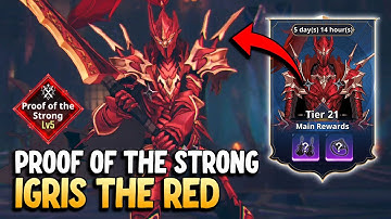 Igris the Red Instance Dungeon Tier 21 -「Proof of the Strong Lv. 5」Gameplay | Solo Leveling: ARISE