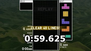 40 Line Sprint Sub Minute | Tetr.io