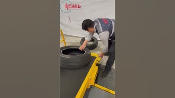 How to load tyres and cartons from a shipping container more efficiently.#loading#warehouse#conveyor