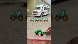 Mini Remote Control RC Small Tractor Loading Unboxing and Tracking Toy Video 🚜🚜🚜🚜🚜