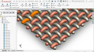 Weaving Surface / Mesh  SolidWorks Tutorial