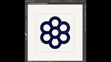🌼 Simple Flower Icon Design Tutorial in Adobe Illustrator #Shorts
