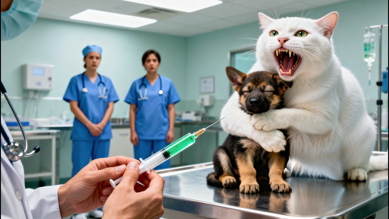 Blind German Shepherd Puppy Set to Be Euthanized - Until Rescue Cat Works a Miracle