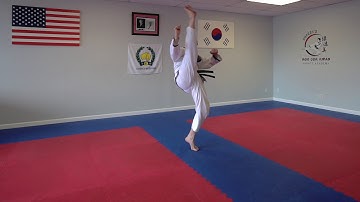 Ahneso Pahkuro Cha Gi (Inside Outside Kick)