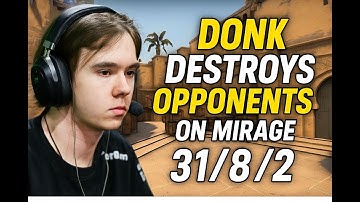 Donk - 31/8/2 domination on Mirage (CS2 Faceit Highlights)