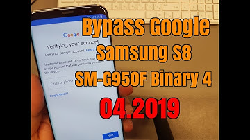 Samsung S8 SM-G950F Android 8 SWREV 4.Remove Google Account Bypass FRP.