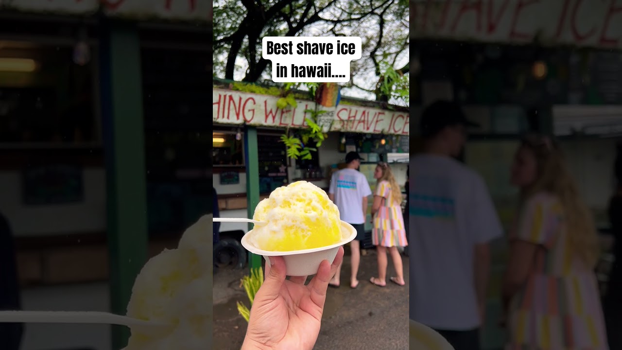 Best shaved ice in hawaii..! Wishing well shave ice kauai, Hawaii 