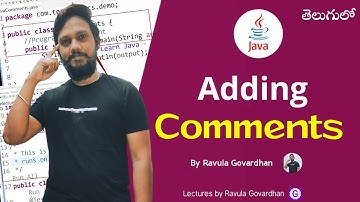 [Java in Telugu]: Adding Comments in Java