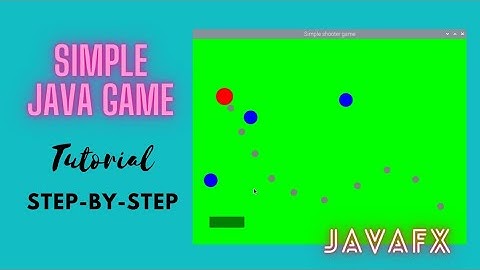 Making a simple game with Java and JavaFX - step by step