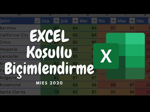 Koşullu Biçimlendirme Koşul Oluşturmak (MIES Eğitimi - 2020)