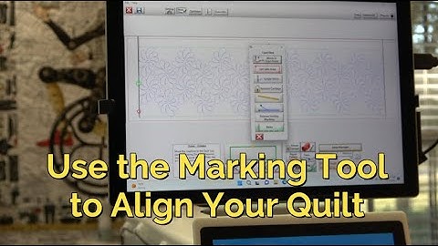Grace QCT5 Pro - Advance to the Next Zone and Use the Marking Tool to Align Your Quilt Top