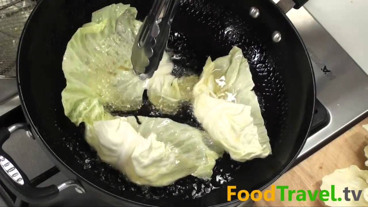 กะหล่ำปลีทอดน้ำปลา