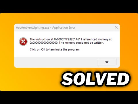 user_f7f2fa19ページ FIXED) AacAmbientLighting.exe - Application error in windows PC